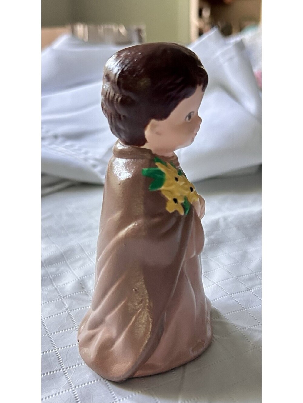 Vtg 1975 Hand Painted Nativity Figures Mary & Joseph Chalk Ware Christmas Creche - Picture 9 of 9